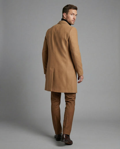 Cappotto Uomo in Lana Stile Trench Elegante