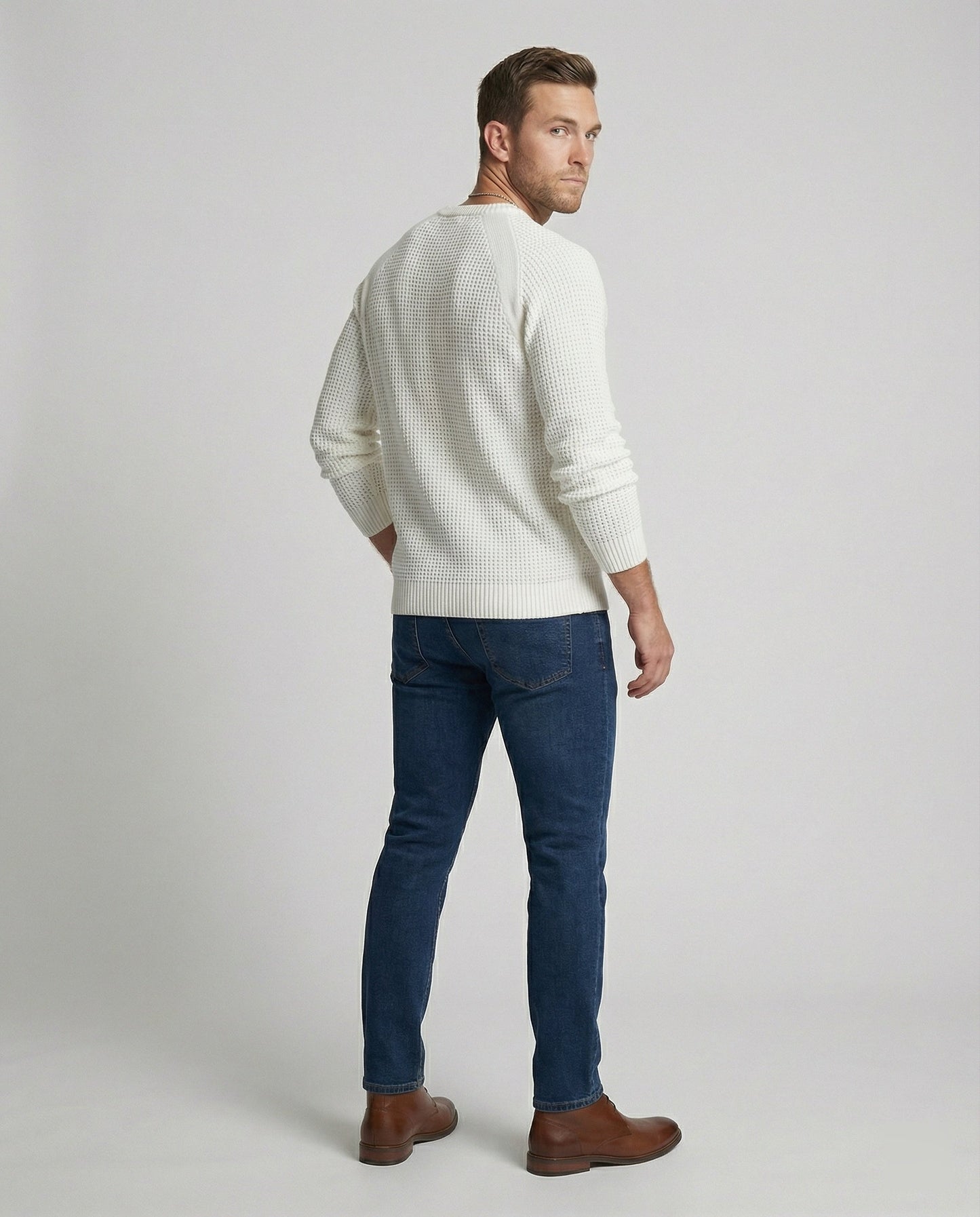 Maglione Uomo Moderno Vestibilità Regular