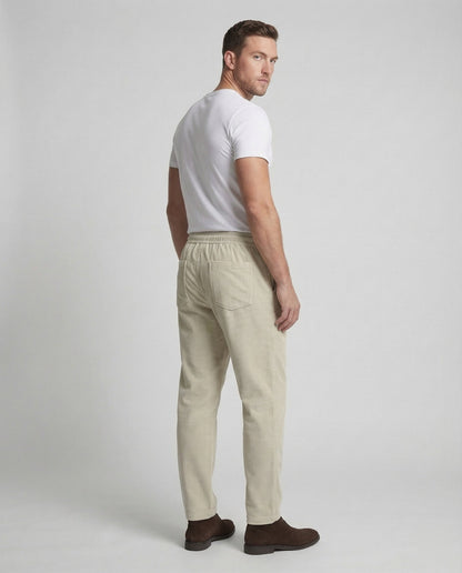 Pantaloni Uomo Velluto a Coste Vita Alta Taglio Largo - Brentozzi