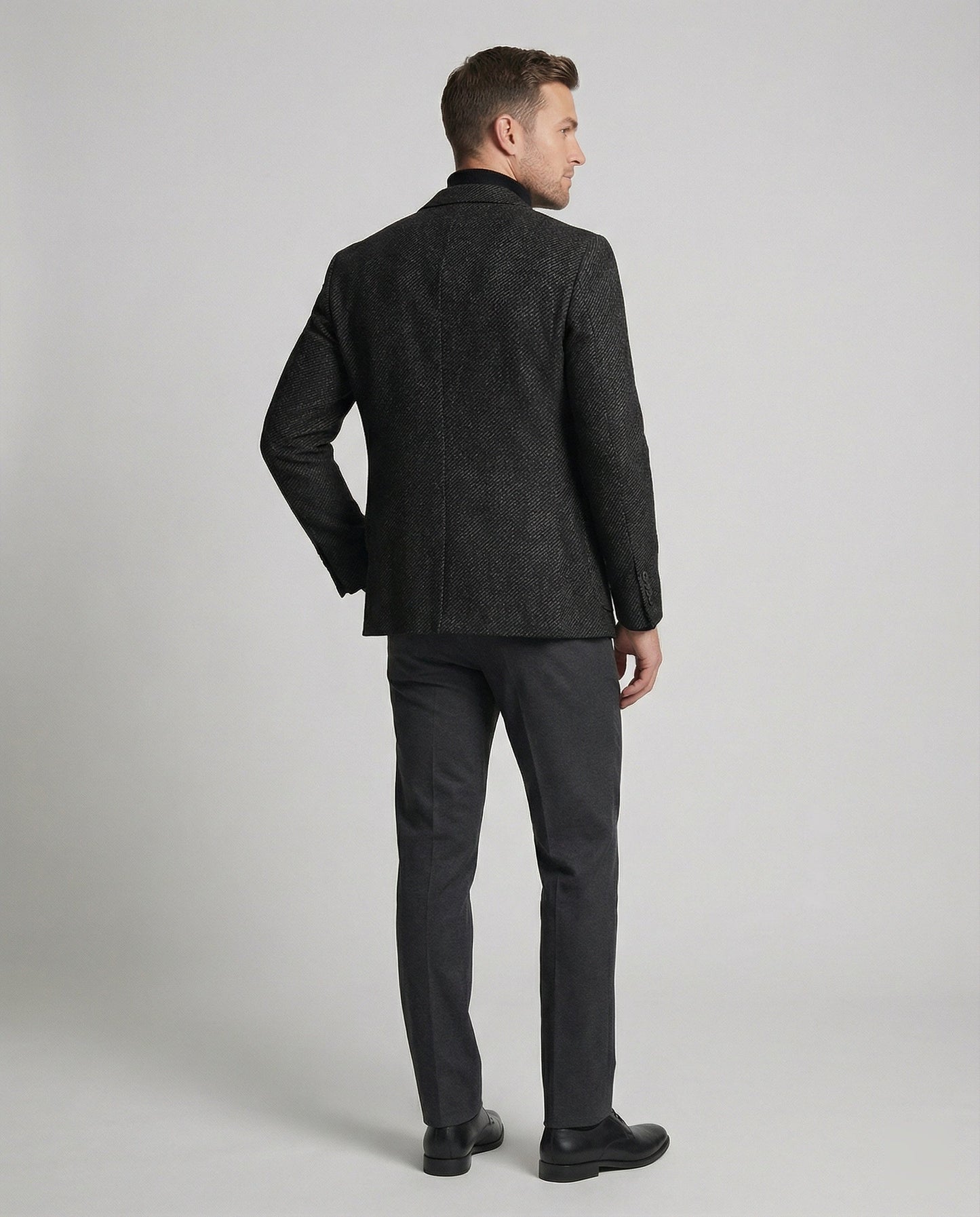 Giacca Uomo in Tweed Slim Fit Due Bottoni