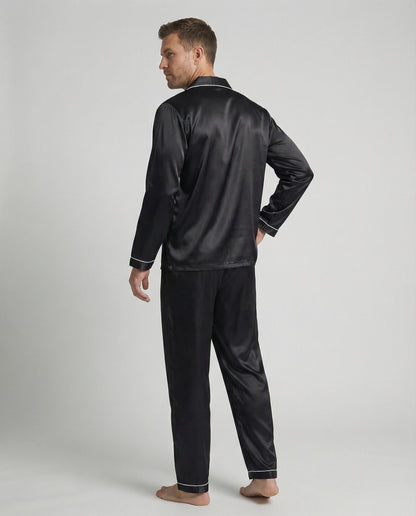 Pigiama Uomo in Satin Vestibilità Classica