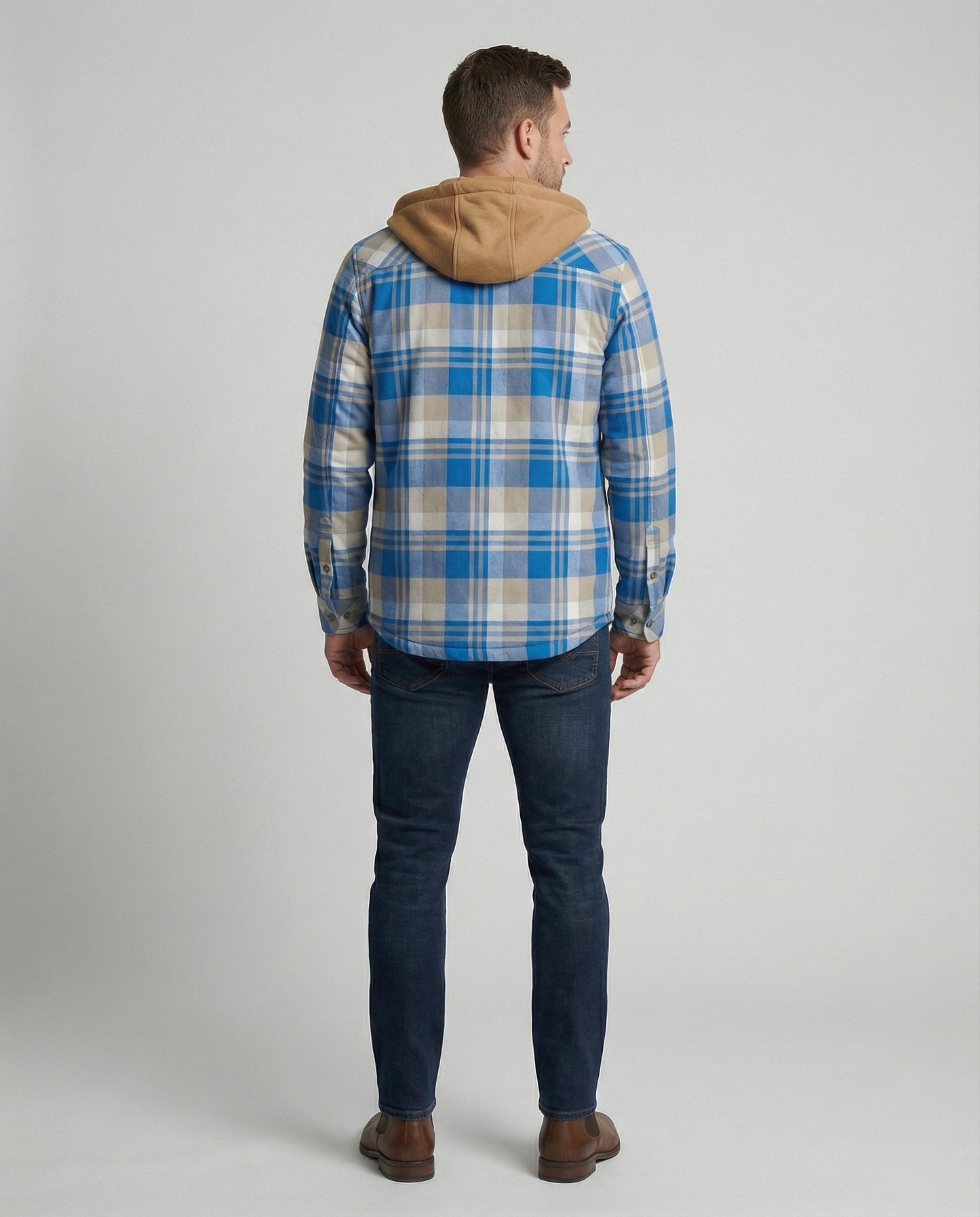 Giacca Uomo Imbottita Stile Boscaiolo