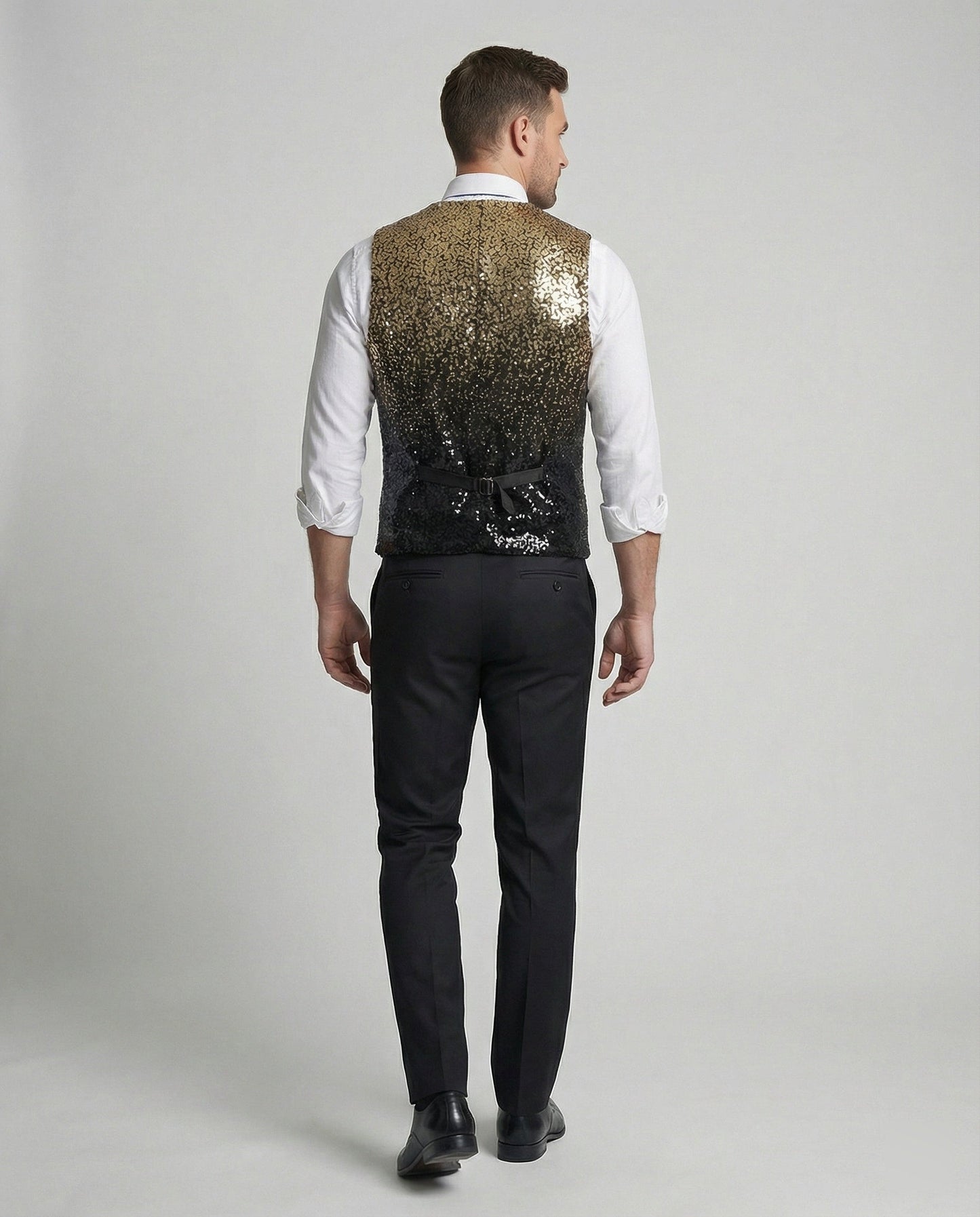 Gilet Donna con Paillettes Brillanti Slim Fit