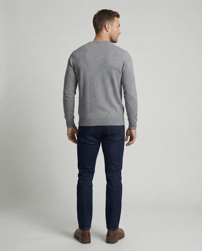 Maglione Uomo in Maglia Sottile Scollo a V