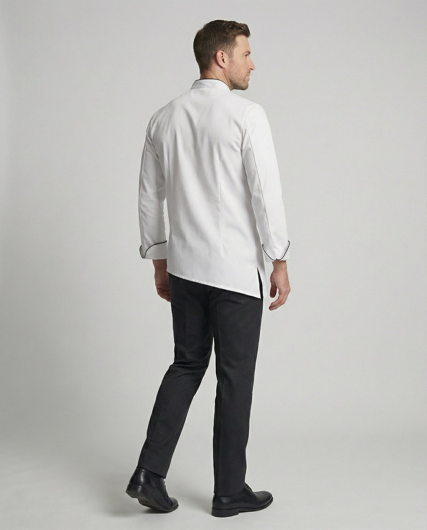 Giacca da Cuoco Uomo con Contrasto Stile Elegante