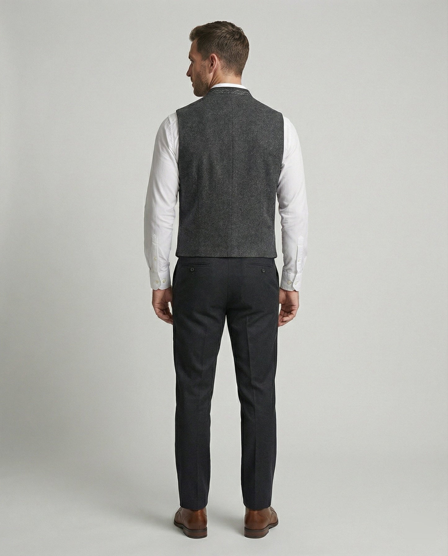 Gilet Uomo Trachten Classico Vestibilità Regolare