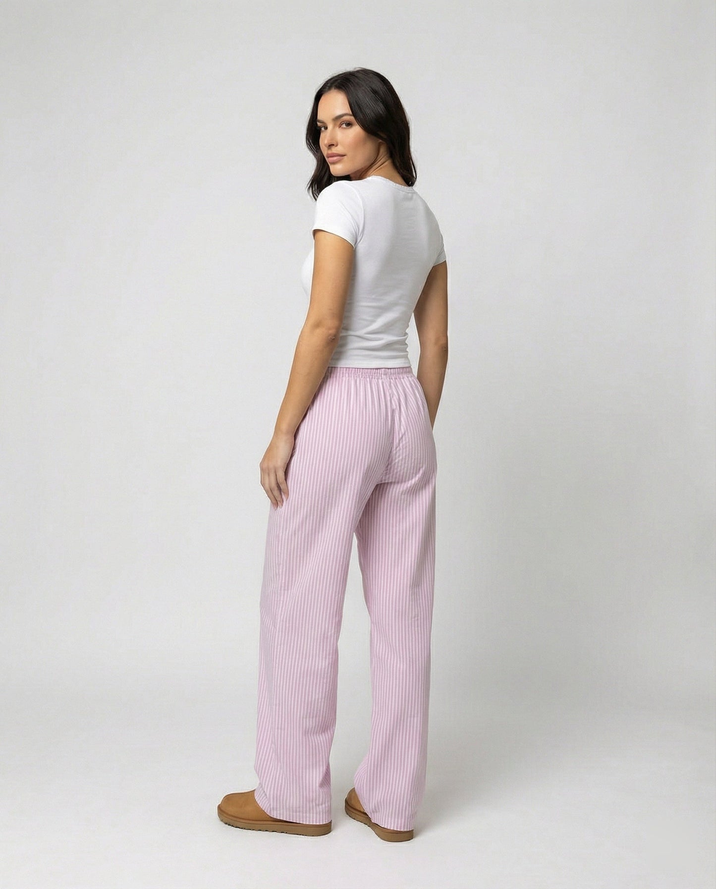 Pantaloni Pigiama Donna con Coulisse in Vita
