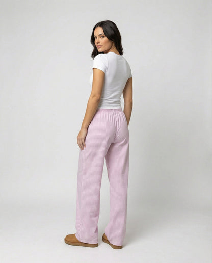 Pantaloni Pigiama Donna con Coulisse in Vita