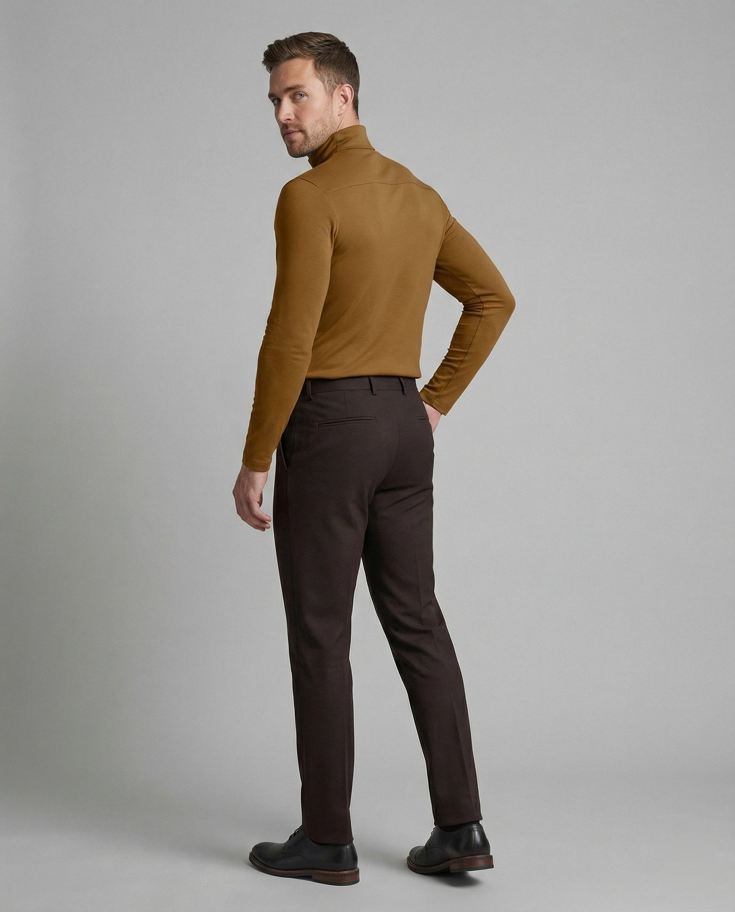 Maglione Uomo Dolcevita in Lana Morbido
