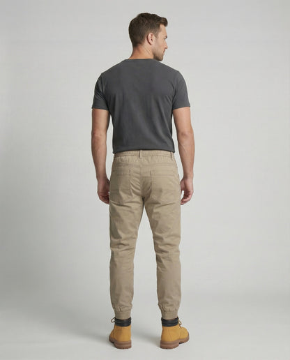 Pantaloni Cargo Uomo Tessuto Flessibile Vestibilità Comoda