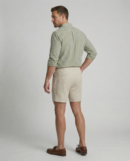 Camicia Uomo Seersucker Manica Lunga Regular Fit