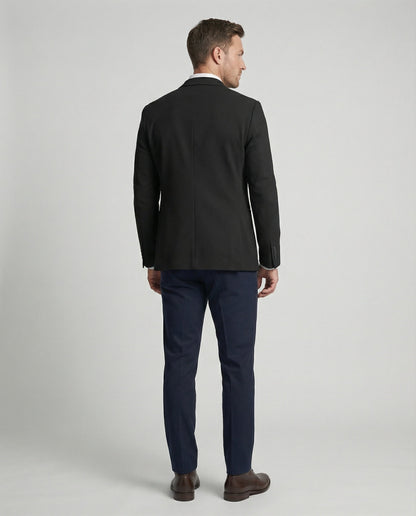 Blazer Uomo in Tessuto Strutturato Classico