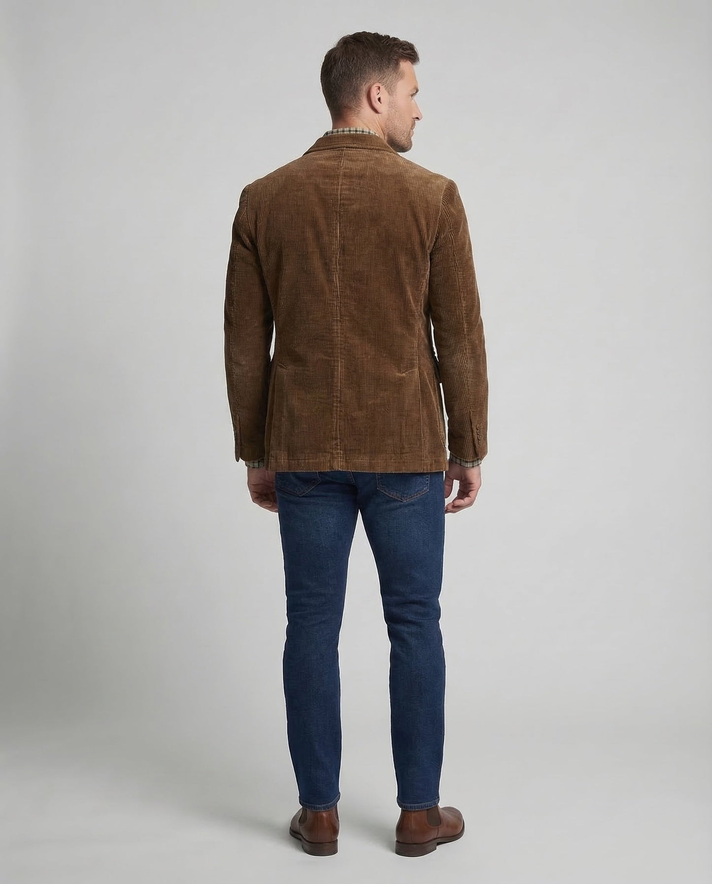Completo Blazer Uomo in Velluto a Coste Stile Vintage