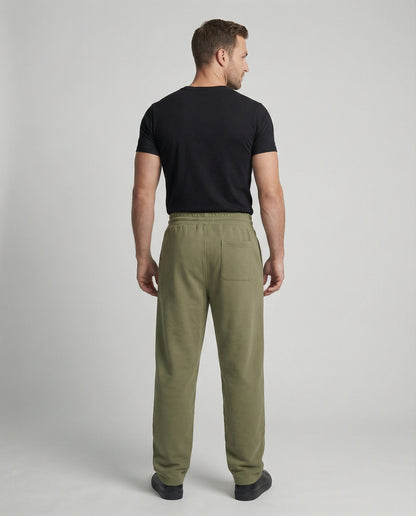 Pantaloni Uomo in Felpa Ampi Vita Elastica