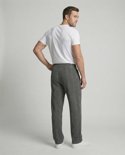 Pantaloni Uomo Tempo Libero Elastico Vita Comoda