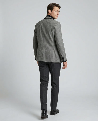 Giacca Uomo Business Glencheck Slim Fit