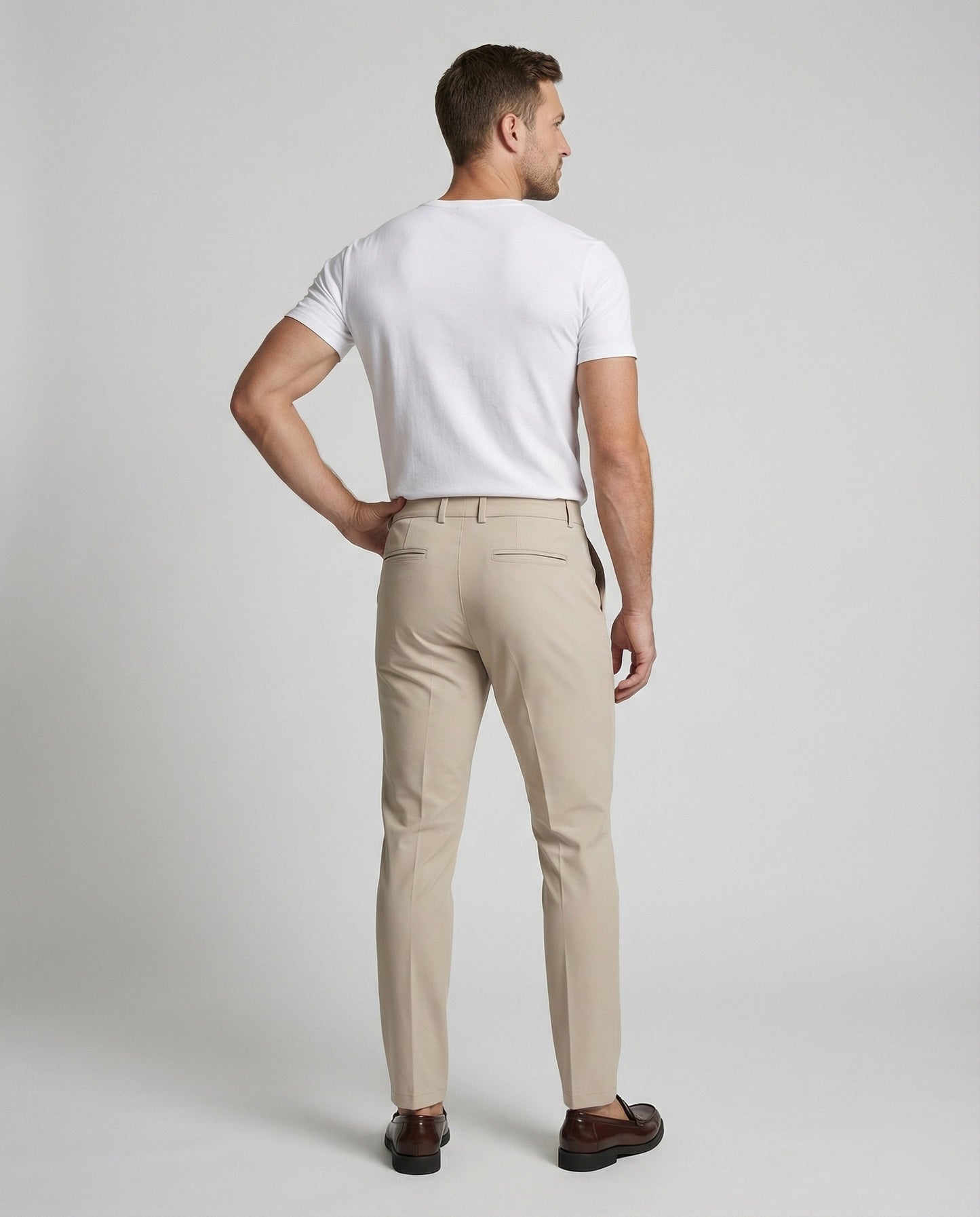 Pantaloni Chino Uomo Slim Fit con Stretch