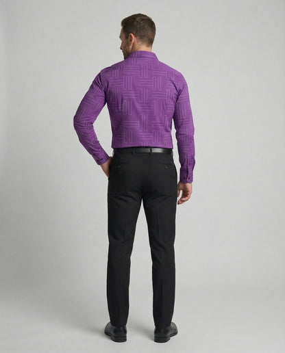 Camicia Uomo Business Collo Squadrato Slim Fit