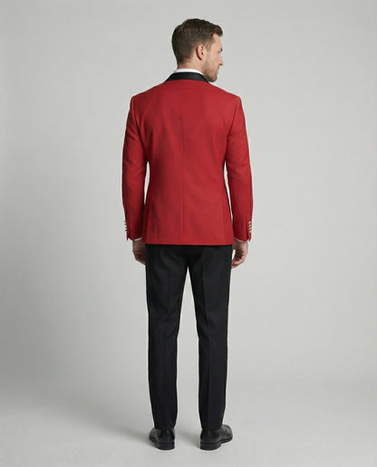 Blazer Uomo Doppiopetto Elegante con Bottoni Metallici