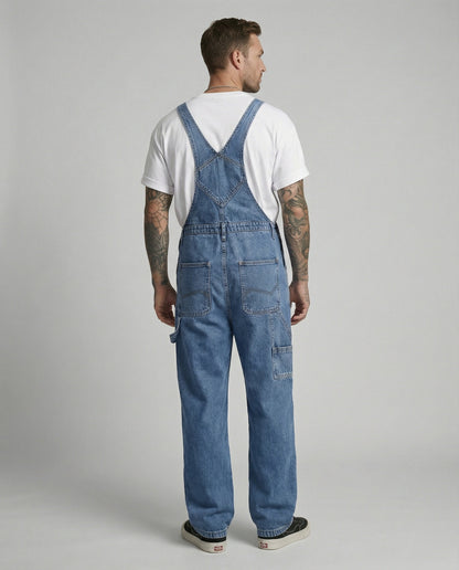 Salopette Uomo Jeans Ampia Vestibilità