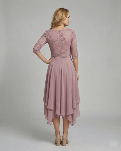 Abito Midi Donna Manica Elegante