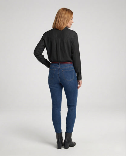Blusa Donna con Dettagli in Pizzo Regular Fit - Brentozzi