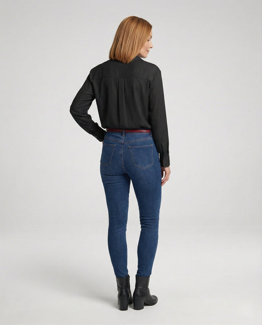 Blusa Donna con Dettagli in Pizzo Regular Fit - Brentozzi