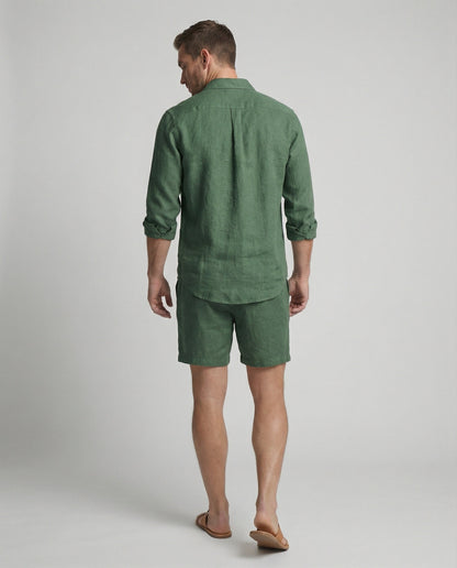 Completo Uomo in Lino Camicia e Pantaloncini