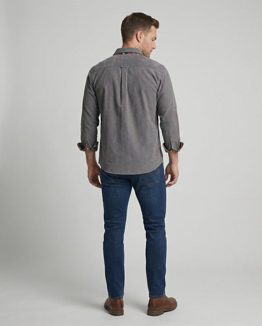 Camicia Uomo in Velluto a Coste Manica Lunga Casual - Brentozzi