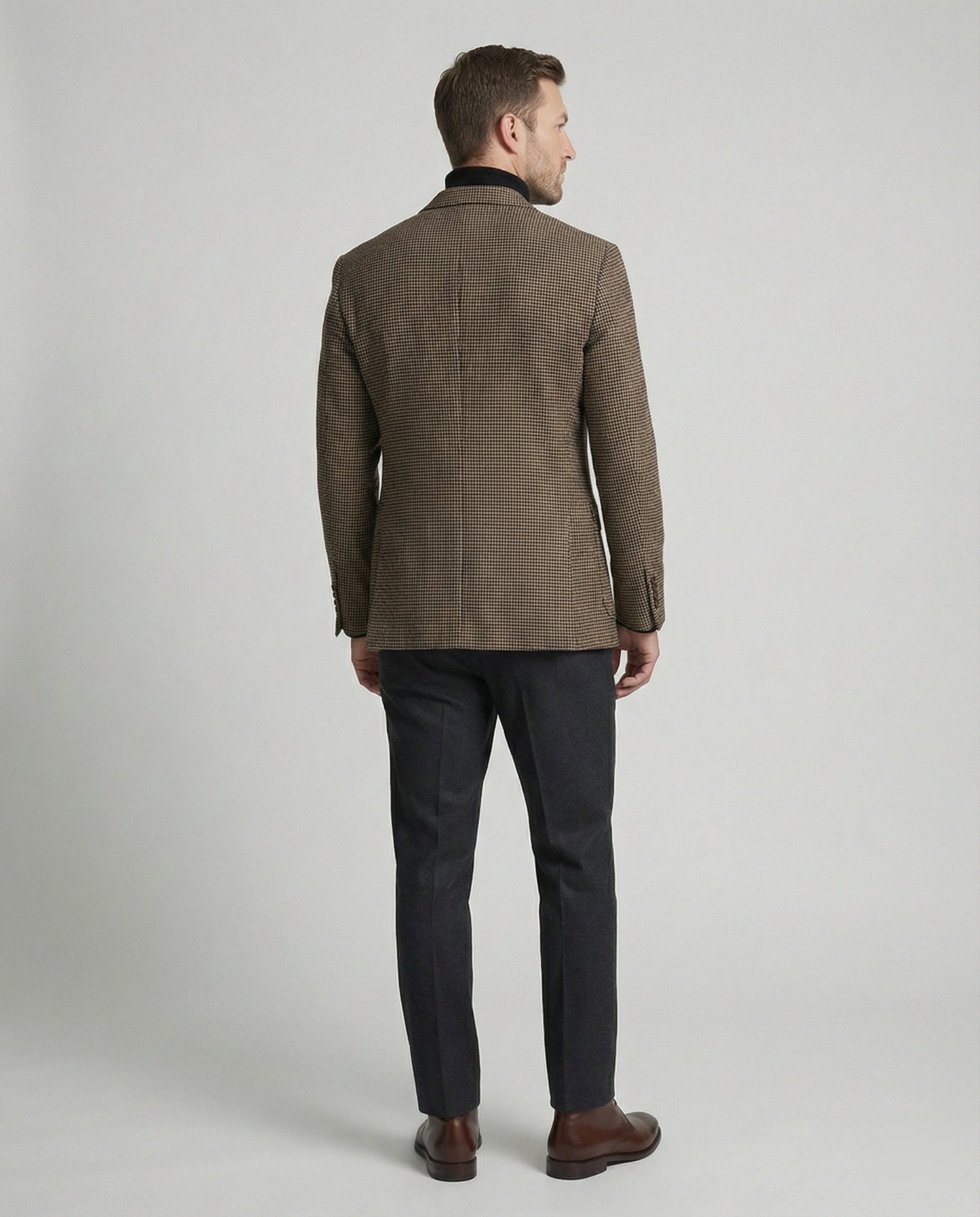 Giacca Uomo Glencheck con Revers Classico - Brentozzi