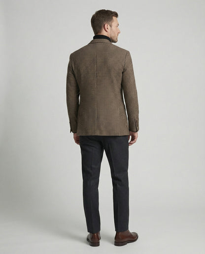 Giacca Uomo Glencheck con Revers Classico - Brentozzi