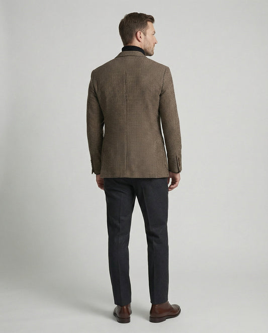 Giacca Uomo Glencheck con Revers Classico - Brentozzi