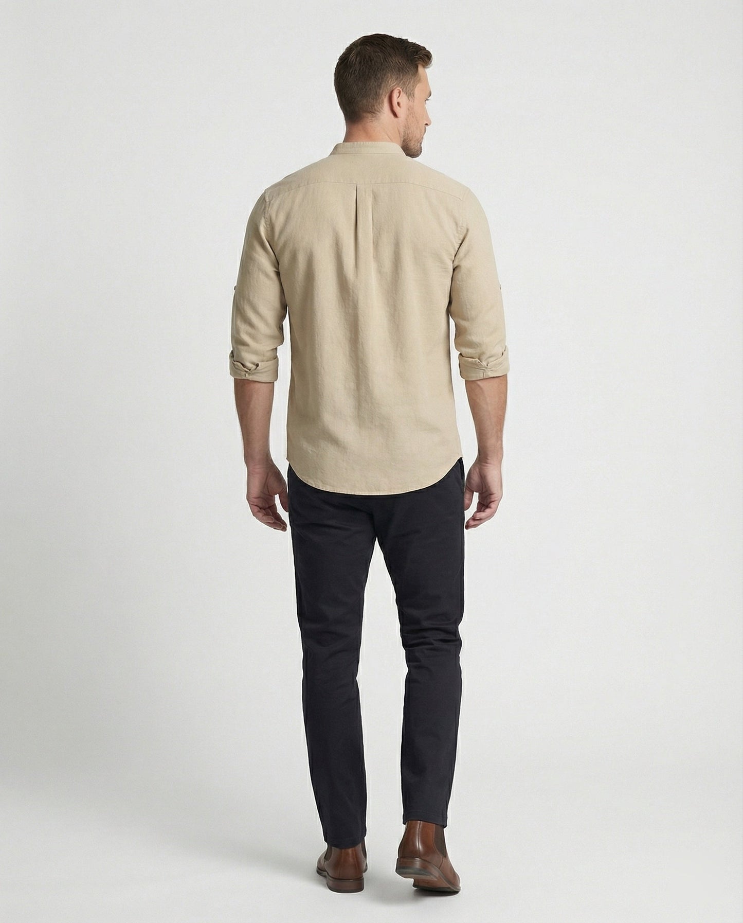 Camicia Uomo Collo Alto Regular Fit