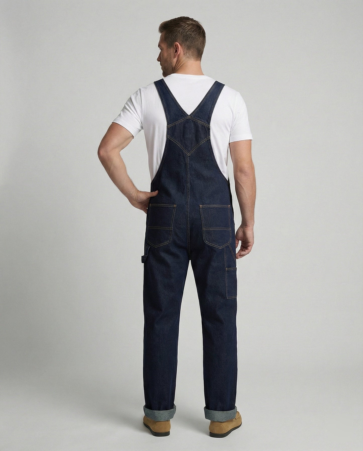 Salopette Uomo Jeans Denim Regular