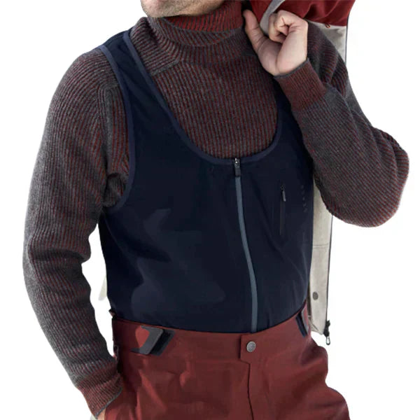Maglione Uomo a Collo Alto con Maglia a Coste Caldo e Classico