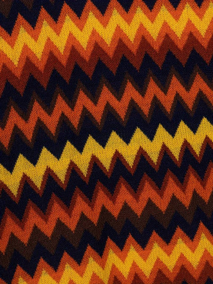 Maglione Donna Retro Motivo Zigzag Vestibilità Classica