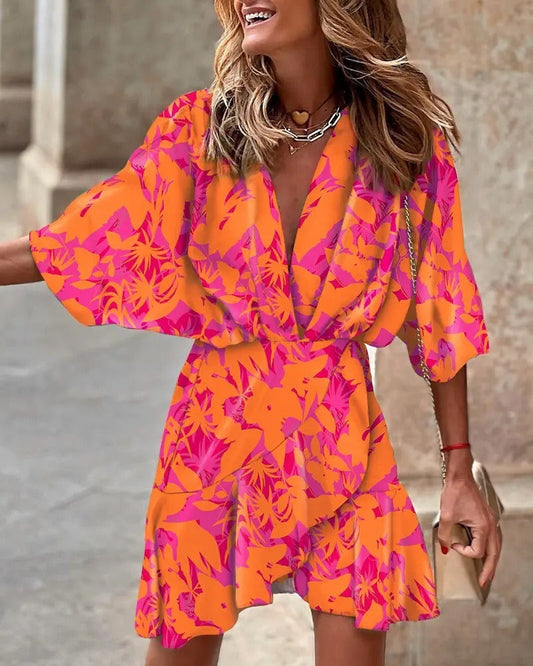 Abito Estivo Donna Elegante Scollo Classico - Vesarelli