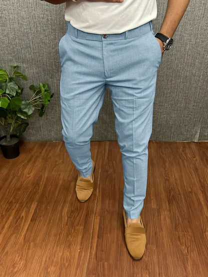 Pantaloni Uomo Mezzo Formali Taglio Classico