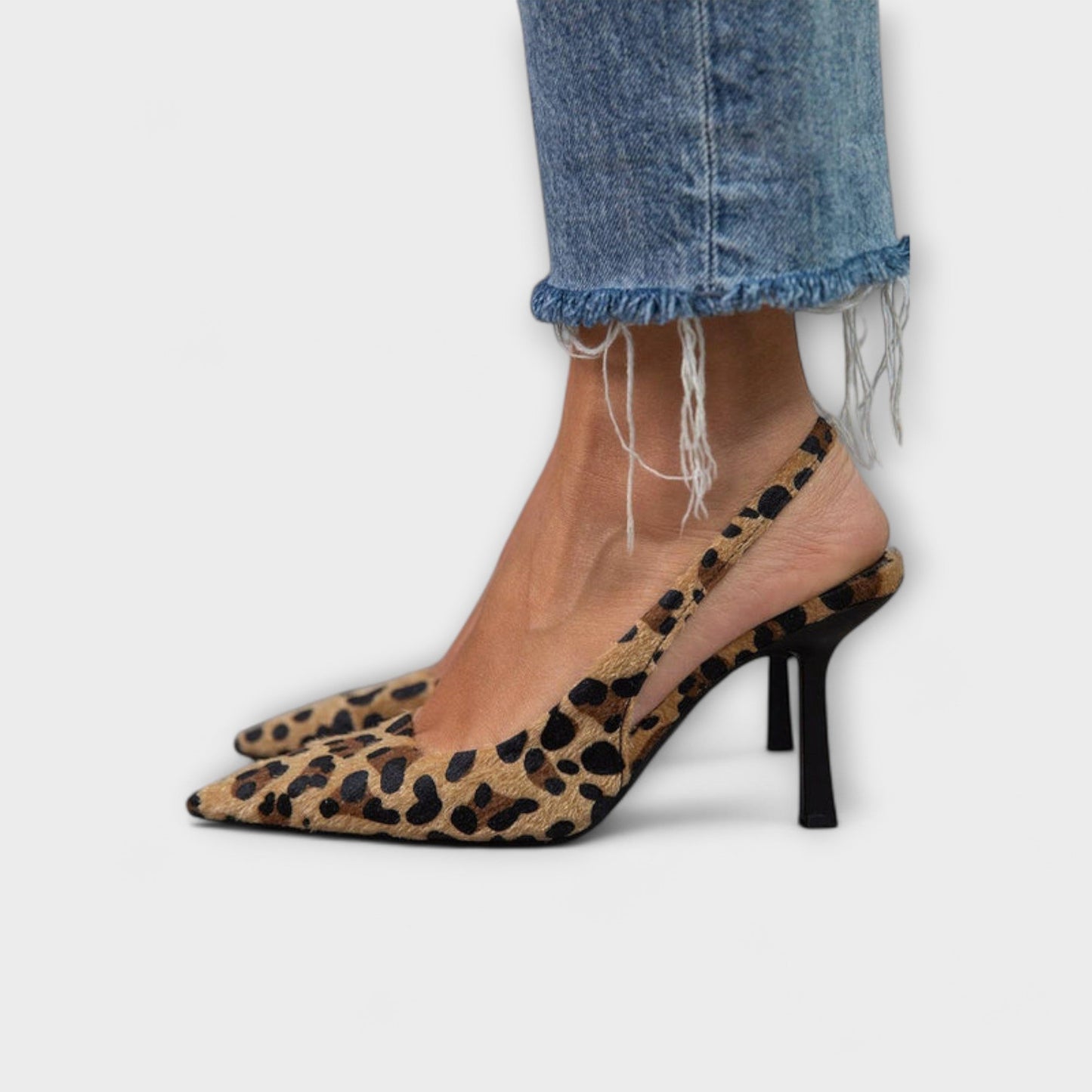 Scarpe Slingback Donna Effetto Maculato Eleganti - Brentozzi