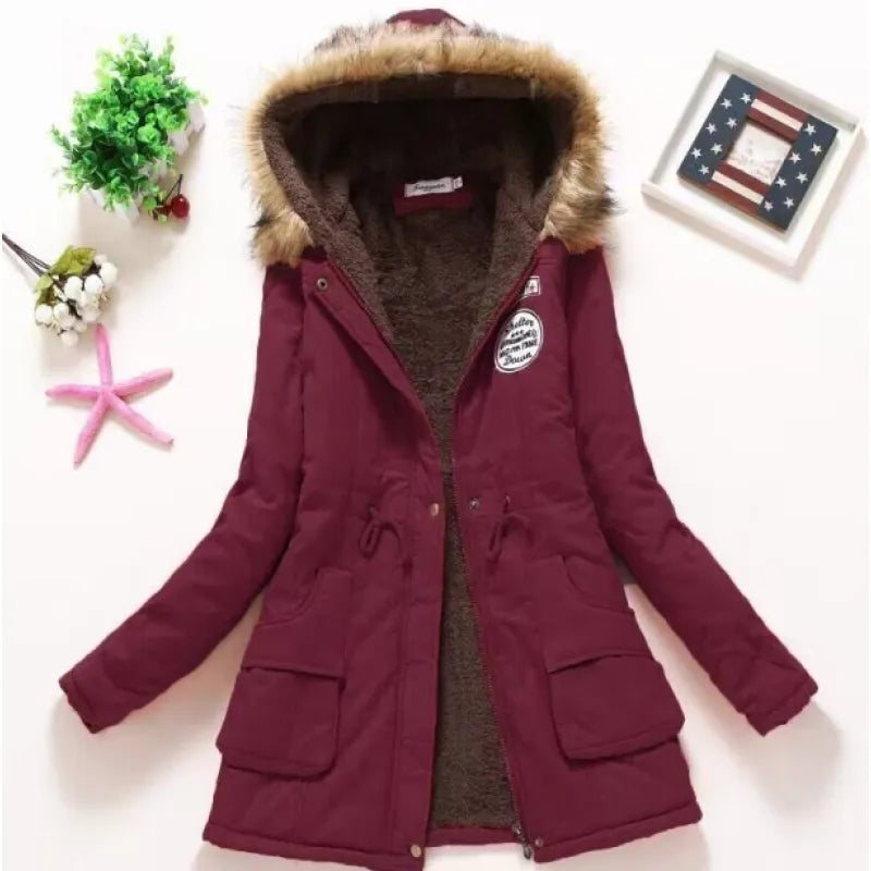 Parka Donna Invernale con Cappuccio Regular Fit - Brentozzi