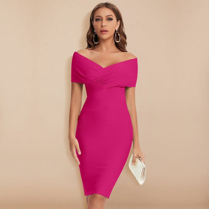 Abito Mini Donna Scollo Spalle Scoperte