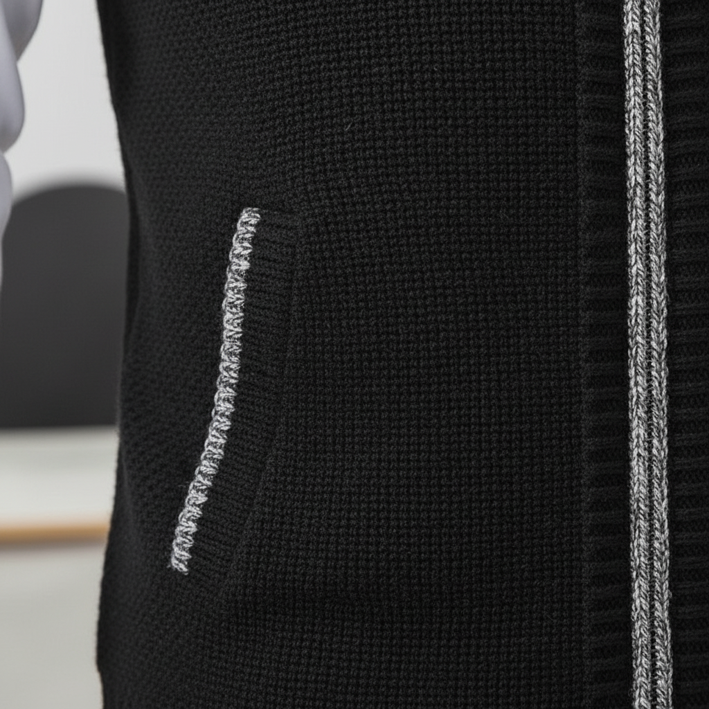 Gilet Uomo Maglia Strutturata Senza Maniche