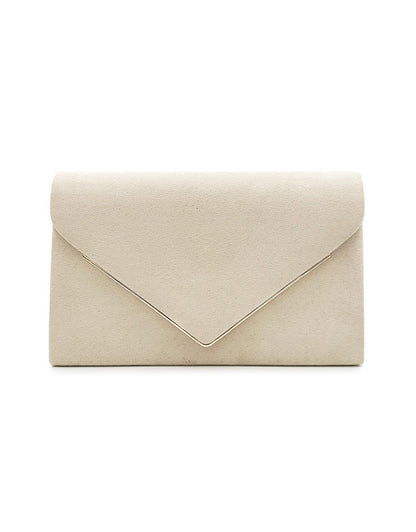 Clutch Donna in Velluto Effetto Camoscio Elegante