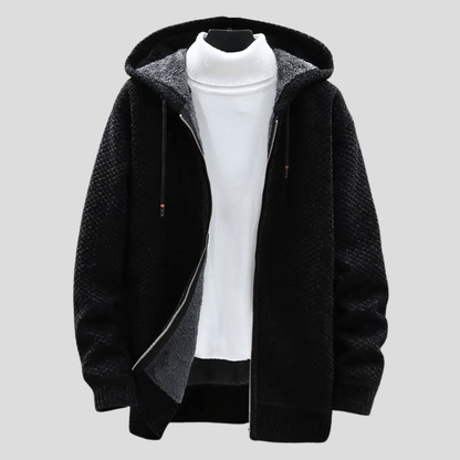 Felpa Uomo con Cappuccio in Maglia Regular Fit