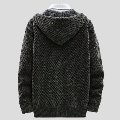 Felpa Uomo con Cappuccio in Maglia Regular Fit