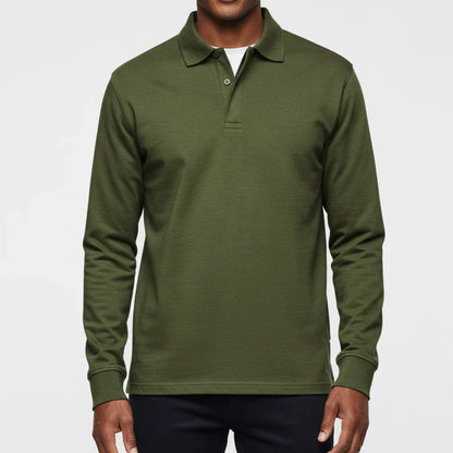 Polo Uomo Manica Lunga Classica Cotone