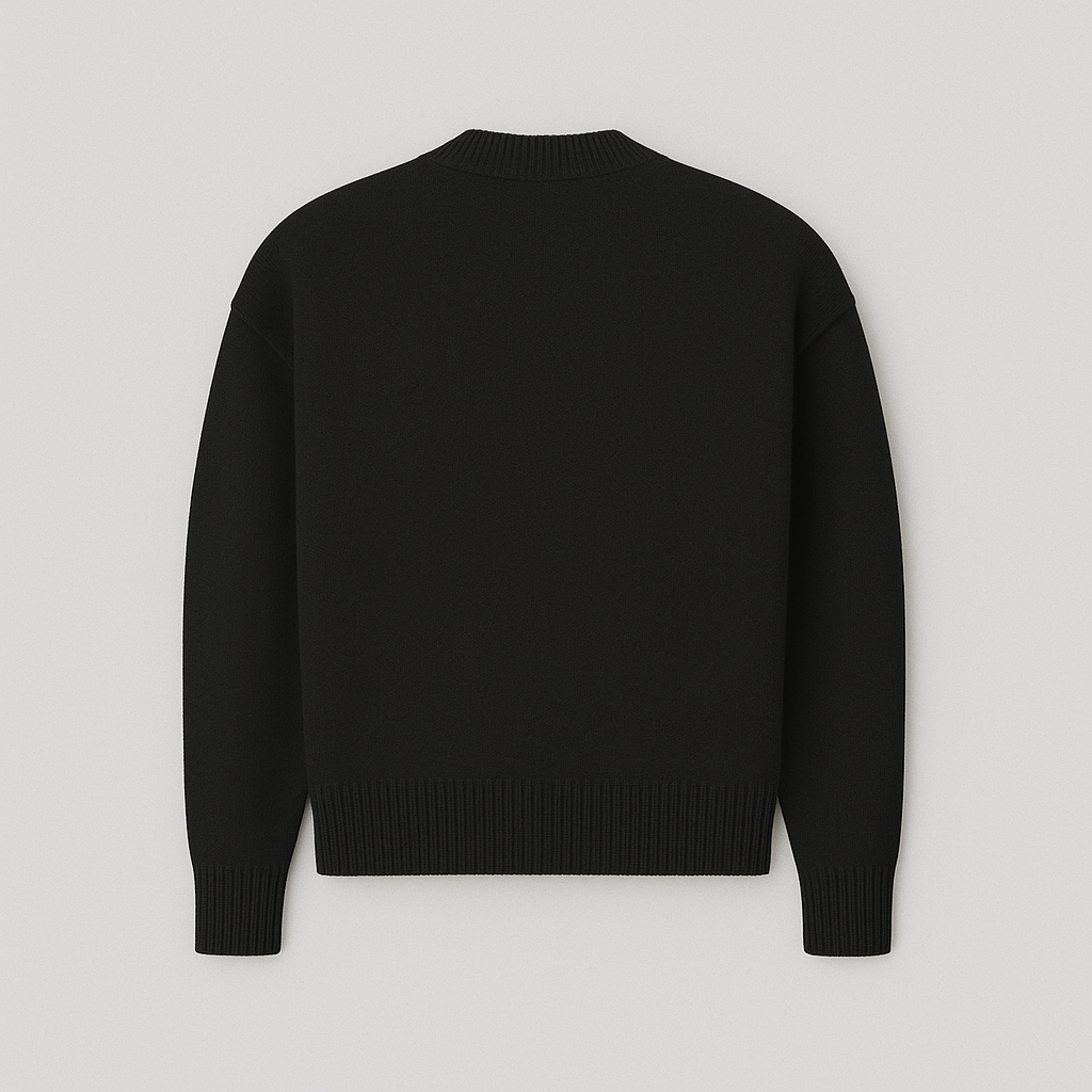 Maglione Oversize Donna con Motivo a Cuori Morbido