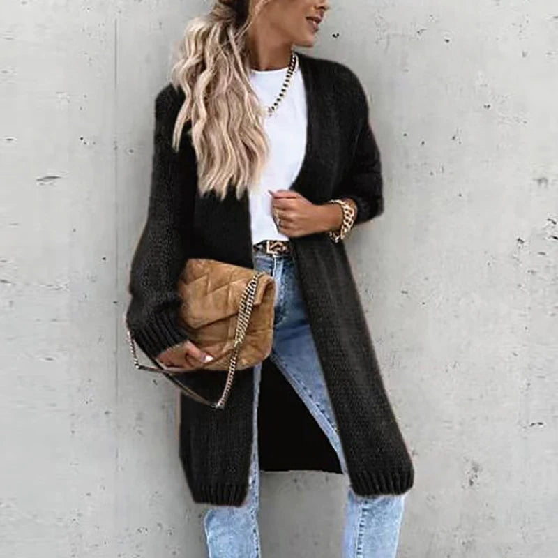 Cardigan Donna in Cashmere Lunghezza Media Autunno Inverno