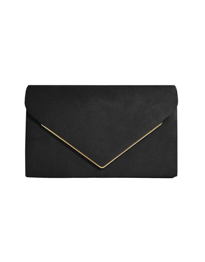 Clutch Donna in Velluto Effetto Camoscio Elegante