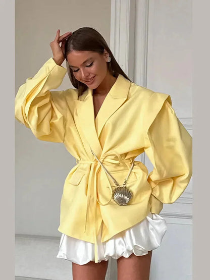 Blazer Donna con Lacci e Spalline Stile Moderno - Vesarelli